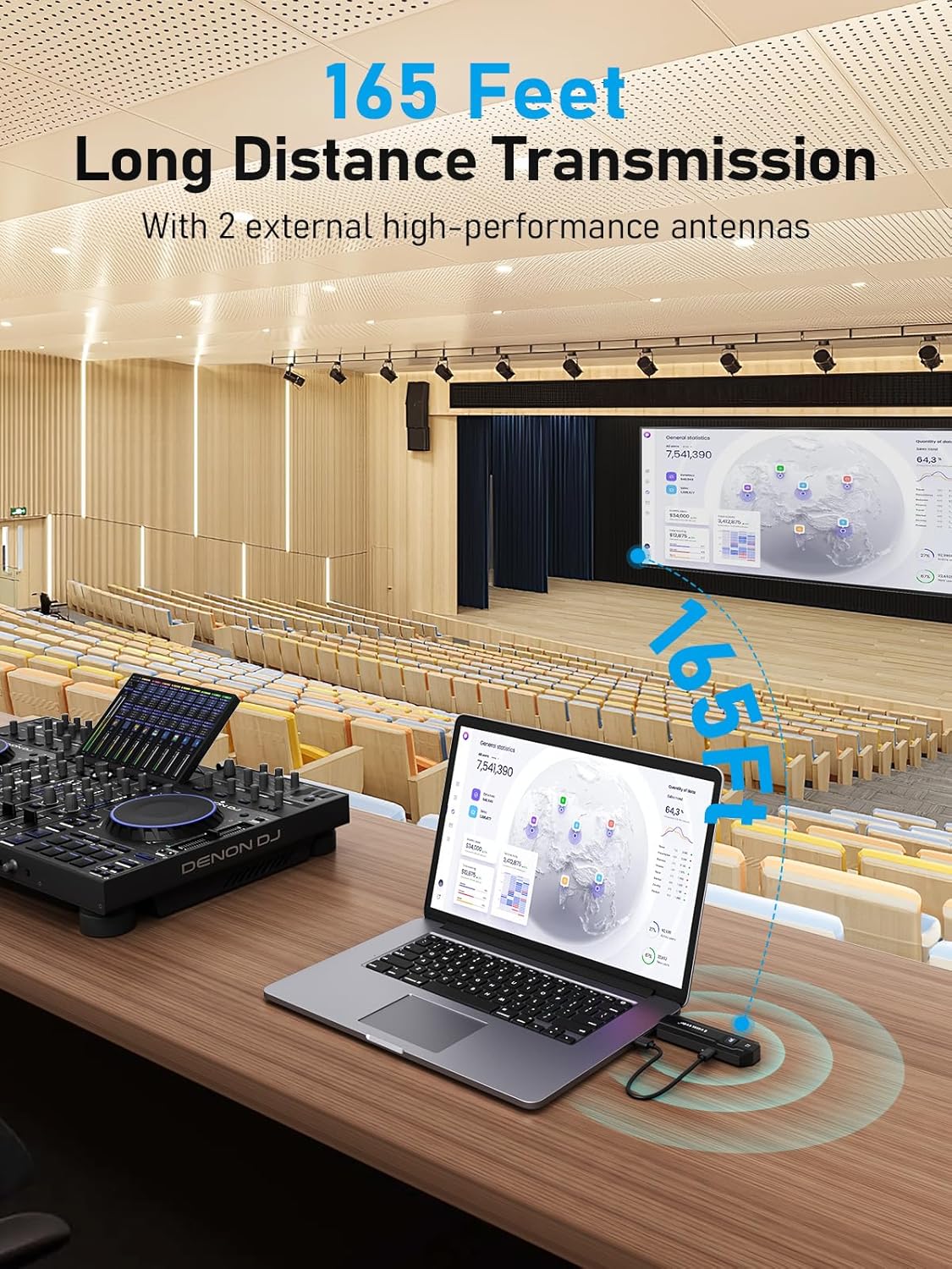 Lemorele P50L 4K 30HZ HDMI Wireless Transmitter and Receiver,5G HDMI Funkübertragung Supports 8 TXS to 1 RX,HDMI Funk zum Streamen von Video und Audio vom...