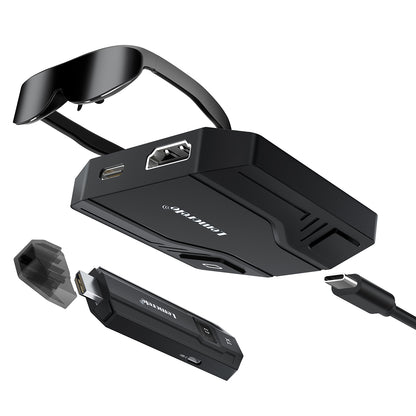 Lemorele P30 Wireless HDMI to USB-C Adapter AR glasses (like Nreal Air and Rokid Air), gaming consoles (such as PS4, PS5, Xbox), and portable gaming systems (like Switch and Steam Deck)