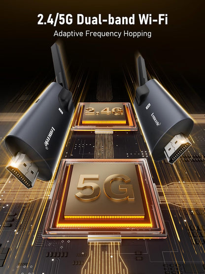 R1000 HDMI TX+HDMI RX Wireless HDMI Transmitter and Receiver, Lemorele 1080P HDMI Funkübertragung HDMI Funk Supports 1 Transmitter zu 4 Empfänger Max Streaming Video für Laptop, Camera, TV Box zu HDTV, Monitor,Projektor