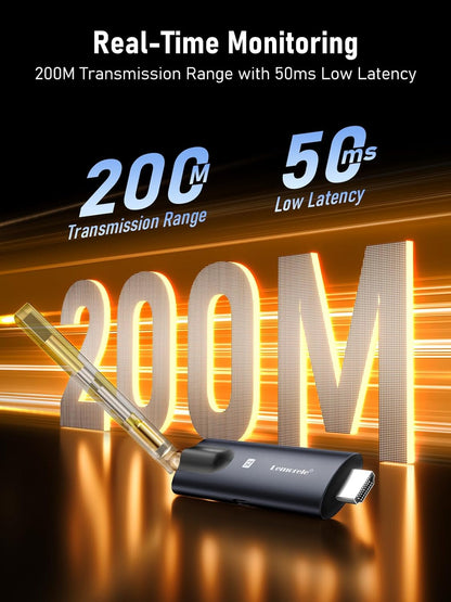R1000 HDMI TX+HDMI RX Wireless HDMI Transmitter and Receiver, Lemorele 1080P HDMI Funkübertragung HDMI Funk Supports 1 Transmitter zu 4 Empfänger Max Streaming Video für Laptop, Camera, TV Box zu HDTV, Monitor,Projektor