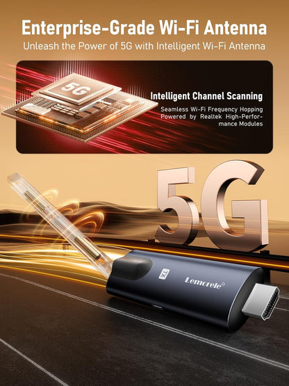 R1010 Wireless HDMI Transmitter and 2 Receiver, Lemorele 1080P HDMI Funkübertragung HDMI Funk Supports 1 Transmitter zu 4 Empfänger Max Streaming Video für Laptop, Camera, TV Box zu HDTV, Monitor,Projektor