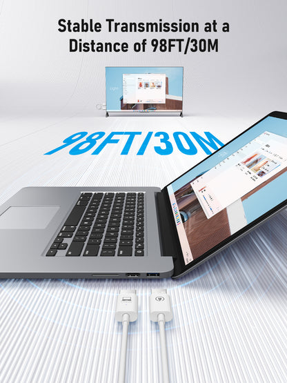 Lemorele P100 Lemorele HDMI Wireless Transmitter and Receiver,5G 2.4G HDMI Funk HDMI Funkübertragung,1080P HDMI Drahtlos Übertragen HDMI Kabellos Übertragen für Streaming Video Audio von Laptop zu HDTV, Projektor