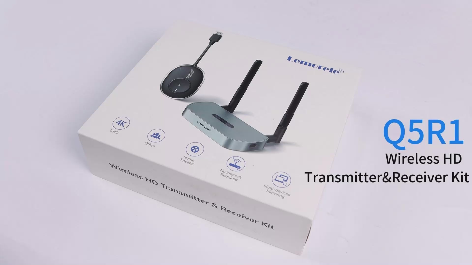 HDMI Wireless Transmitter und Receiver HDMI drahtlos Übertragung 50M Lemorele Q5R1 Lemorele Wireless HDMI Transmitter and Receiver